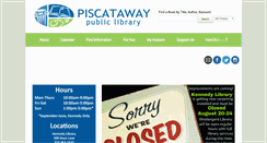 Desktop Screenshot of piscatawaylibrary.org